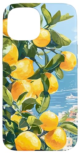 Italienische Küste mit Amalfi-Zitronen aus dem Mittelmeer Hülle für iPhone 15 Italienische Küste mit Amalfi-Zitronen aus dem Mittelmeer Hülle für iPhone 15 von Painting of the Italian Mediterranean Amalfi Coast