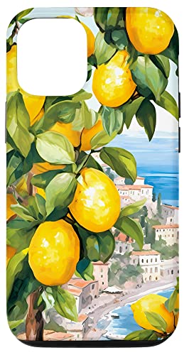 Hülle für iPhone 12/12 Pro Amalfiküste mit Amalfi-Zitronen aus dem Mittelmeer Hülle für iPhone 12/12 Pro Amalfiküste mit Amalfi-Zitronen aus dem Mittelmeer von Paintings of the Mediterranean Amalfi Coast