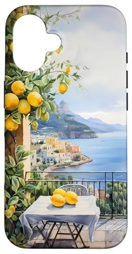 Hülle für iPhone 16 Amalfiküste mit Amalfi-Zitronen aus dem Mittelmeer Hülle für iPhone 16 Amalfiküste mit Amalfi-Zitronen aus dem Mittelmeer von Paintings of the Mediterranean Amalfi Coast