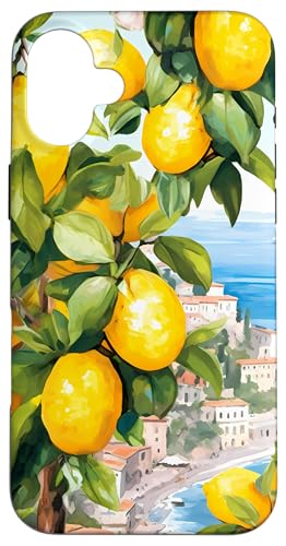 Hülle für iPhone 16 Plus Amalfiküste mit Amalfi-Zitronen aus dem Mittelmeer Hülle für iPhone 16 Plus Amalfiküste mit Amalfi-Zitronen aus dem Mittelmeer von Paintings of the Mediterranean Amalfi Coast