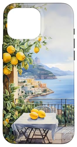 Hülle für iPhone 16 Pro Max Amalfiküste mit Amalfi-Zitronen aus dem Mittelmeer Hülle für iPhone 16 Pro Max Amalfiküste mit Amalfi-Zitronen aus dem Mittelmeer von Paintings of the Mediterranean Amalfi Coast