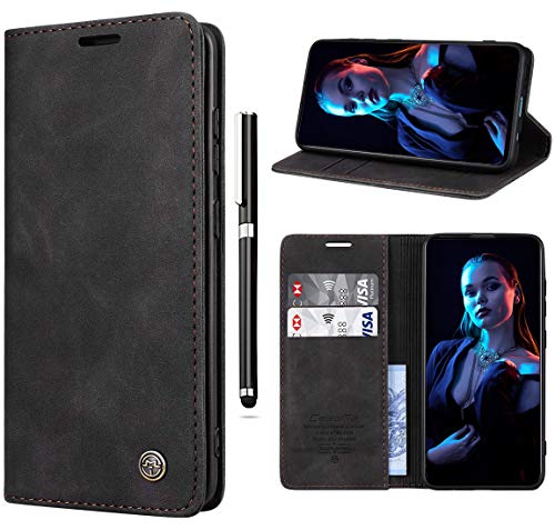 Paitech Handyhülle für Samsung Galaxy A55 5G Hülle Flip Case Schutzhülle Wallet Handyhülle Tasche für Samsung A55 Magnetic Closure Klapphülle Cover mit Kartenfach, Standfunktion - Schwarz von Paitech