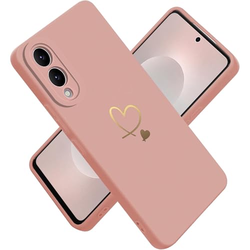 Paitech Hanyhülle für Samsung Galaxy S25 Edge Hülle, Ultra Dünn Weiche TPU Silikon Case Stoßfeste Schutzhülle Kameraschutz mit Niedliche Gold Liebesherzform Muster Cover für Samsung S25 Edge Rosa Paitech Hanyhülle für Samsung Galaxy S25 Edge Hülle, Ultra Dünn Weiche TPU Silikon Case Stoßfeste Schutzhülle Kameraschutz mit Niedliche Gold Liebesherzform Muster Cover für Samsung S25 Edge Rosa von Paitech