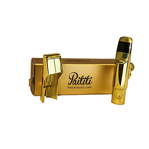 Paititi Professional Gold Plated Alto Saxophone Metal Mouthpiece #6 von Paititi