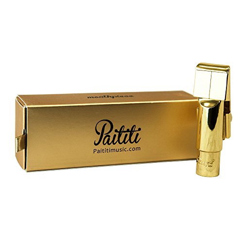 Paititi Professionelles Mundstück für Sopransaxophon, Metall, vergoldet, Nr. 6 Paititi Professionelles Mundstück für Sopransaxophon, Metall, vergoldet, Nr. 6 von Paititi