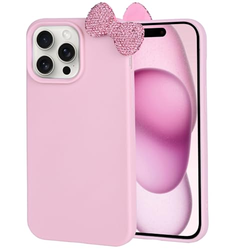 Pajony Schutzhülle für iPhone 12 Pro Max, luxuriös, glitzernde 3D-Strass-Schleife, weiche Litschi-Muster, Schutzhülle für iPhone 12 Pro Max 6,7 Zoll 2020 Pajony Schutzhülle für iPhone 12 Pro Max, luxuriös, glitzernde 3D-Strass-Schleife, weiche Litschi-Muster, Schutzhülle für iPhone 12 Pro Max 6,7 Zoll 2020 von Pajony