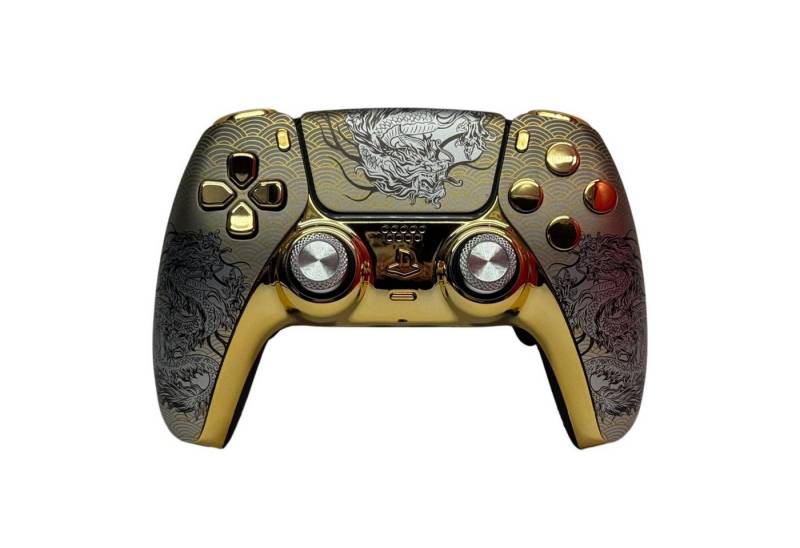 Paju-technik Design Golden Dragon / Digitaltasten & Mouseclick-Trigger (Rapid-Fire) PlayStation 5-Controller (1 St) von Paju-technik