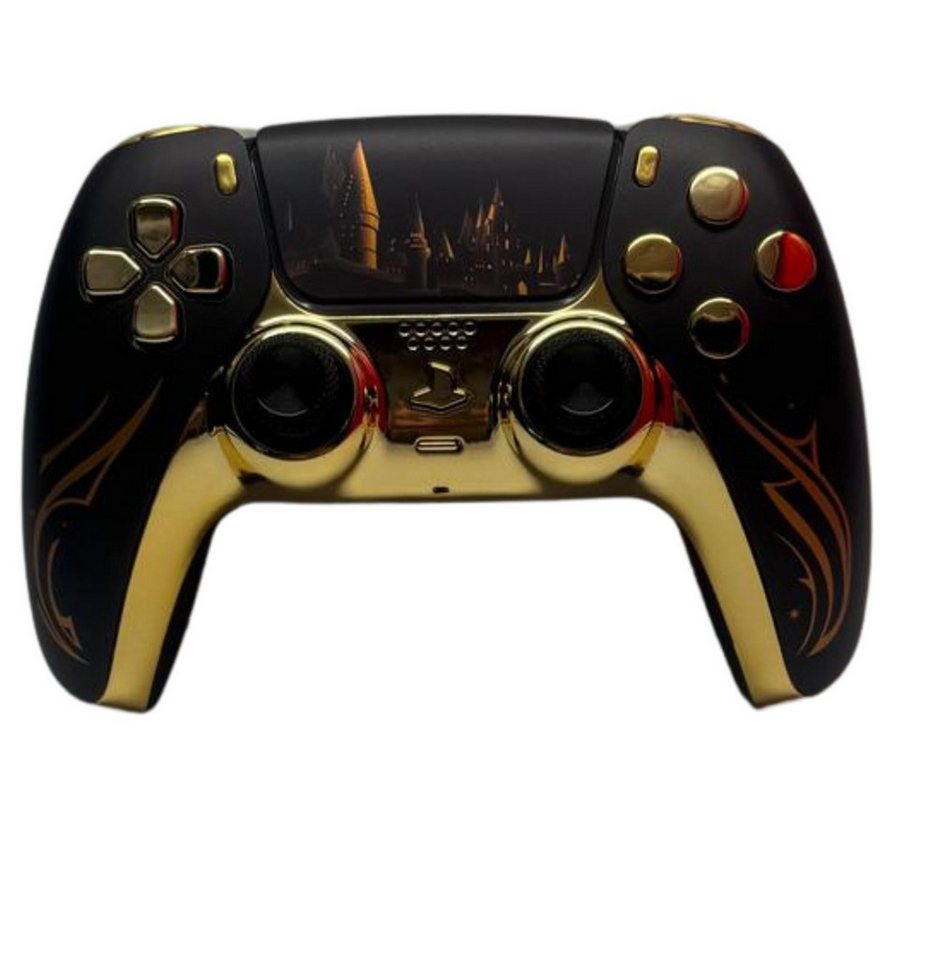 Paju-technik Design Hogwarts Castle Gold PlayStation 5-Controller (Hall Effekt Sticks / Digitaltasten / Smart Trigger / Performance Grip) von Paju-technik