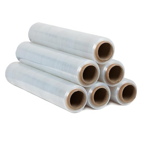 Pakomat Stretchfolie Transparent Strechfolienrolle (6 Rollen, 50 cm) von Pakomat