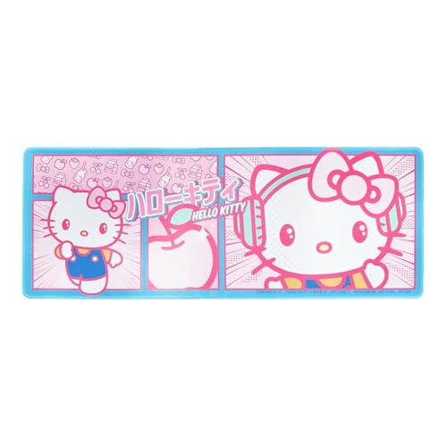 Hello Kitty Schreibtischunterlage – Offiziell lizenziertes Sanrio-Produkt, großes Gummi-Mauspad mit rosa Kawaii-Design, ideal für Gaming, Arbeit, funktionales Bürozubehör Paladone von Paladone