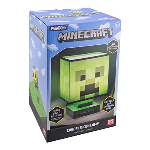 Lampe Paladone Icon, mit USB Minecraft Creeper von Paladone