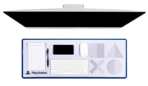 Paladone Playstation Schreibtischunterlage 5. Generation mit Symbolen | Gaming Office Decor | Offizielles Lizenzprodukt von Paladone
