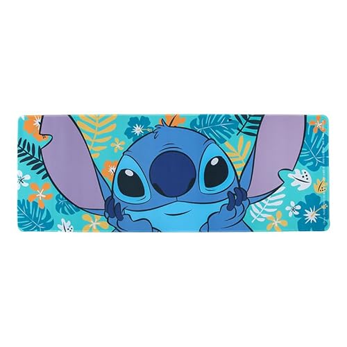 Paladone Stitch Schreibtischunterlage, offizielles Disney-Lizenzprodukt, rutschfestes Gummi-Mauspad, lebendiges Lilo & Stitch-Design, perfekt zum Spielen, Arbeiten oder Surfen, Heimbüro-Zubehör Paladone Stitch Schreibtischunterlage, offizielles Disney-Lizenzprodukt, rutschfestes Gummi-Mauspad, lebendiges Lilo & Stitch-Design, perfekt zum Spielen, Arbeiten oder Surfen, Heimbüro-Zubehör von Paladone