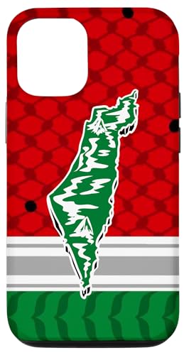 Hülle für iPhone 15 Pro Palestine Map Inside Palestinian Woman Thob Folklore Dress von Palestine Store