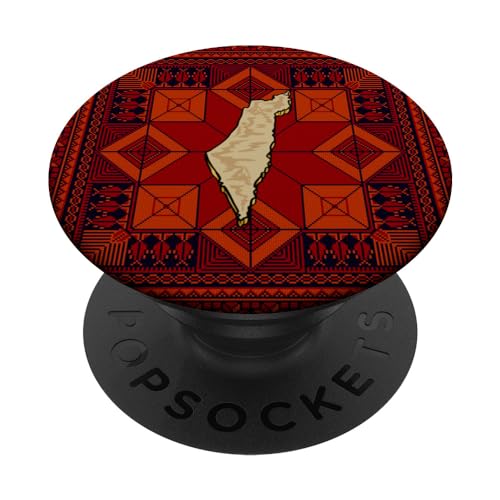 Palestine Map Inside Palestinian Woman Thob Folklore Dress PopSockets mit austauschbarem PopGrip Palestine Map Inside Palestinian Woman Thob Folklore Dress PopSockets mit austauschbarem PopGrip von Palestine Store
