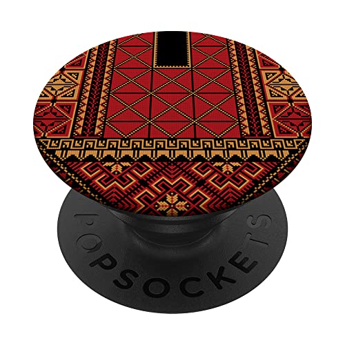 Palestine Women Islam Folklore Palestinian Thobe Girls Dress PopSockets mit austauschbarem PopGrip von Palestine Store