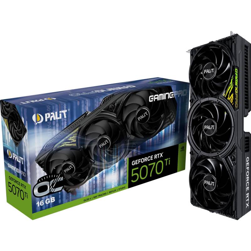 GeForce RTX 5070 Ti GamingPro OC V1, Grafikkarte von Palit