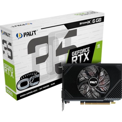 PALIT GeForce RTX 3050 Storm X OC 6GB GDDR6 Grafikkarte von Palit