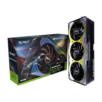 PALIT GeForce RTX 5070 Ti GameRock 16GB Grafikkarte HDMI/DP PALIT GeForce RTX 5070 Ti GameRock 16GB Grafikkarte HDMI/DP von Palit