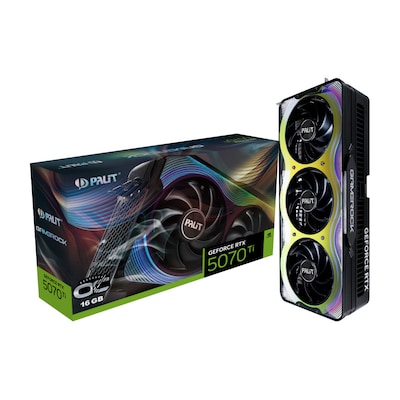 PALIT GeForce RTX 5070 Ti GameRock OC 16GB Grafikkarte HDMI/DP PALIT GeForce RTX 5070 Ti GameRock OC 16GB Grafikkarte HDMI/DP von Palit