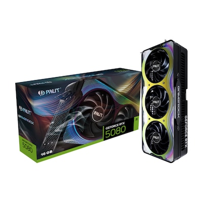 PALIT GeForce RTX 5080 GameRock 16GB GDDR7 Grafikkarte HDMI/3xDP PALIT GeForce RTX 5080 GameRock 16GB GDDR7 Grafikkarte HDMI/3xDP von Palit