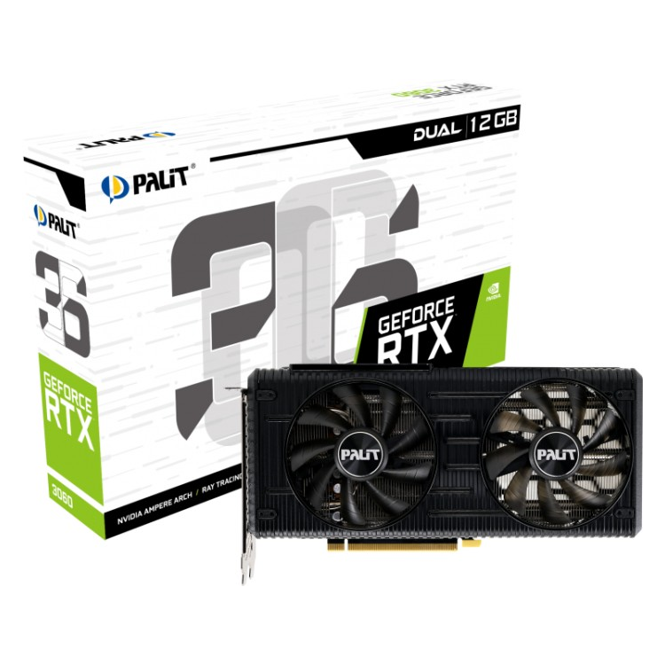 Palit GeForce® RTX 3060 12GB Dual - 3x DisplayPort/1x HDMI von Palit