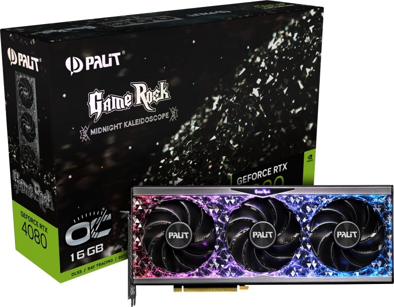 Palit GeForce RTX 4080 GameRock OC Grafikkarte B-Ware - 16GB GDDR6X, 1x HDMI, 3x DP von Palit