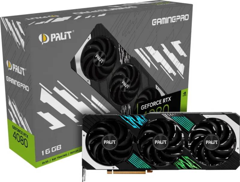 Palit GeForce RTX 4080 SUPER GamingPro OC - 16GB GDDR6X, 1x HDMI, 3x DP von Palit