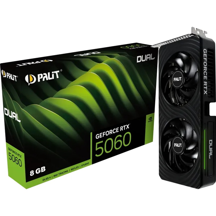 Palit GeForce RTX 5060 8GB Dual - 8GBGB GDDR7, HDMI, 3x DP Palit GeForce RTX 5060 8GB Dual - 8GBGB GDDR7, HDMI, 3x DP von Palit