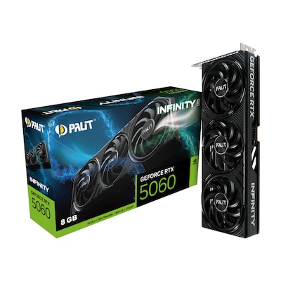 PALIT GeForce RTX 5060 Infinity 3 8GB Grafikkarte HDMI/DP PALIT GeForce RTX 5060 Infinity 3 8GB Grafikkarte HDMI/DP von Palit