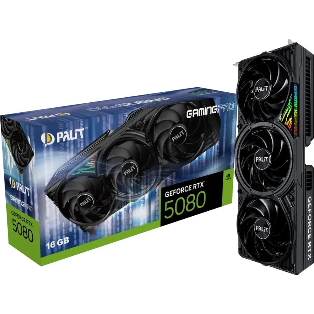 Palit GeForce RTX 5080 GamingPro V1 - 16GB GDDR7, HDMI, 3x DP Palit GeForce RTX 5080 GamingPro V1 - 16GB GDDR7, HDMI, 3x DP von Palit