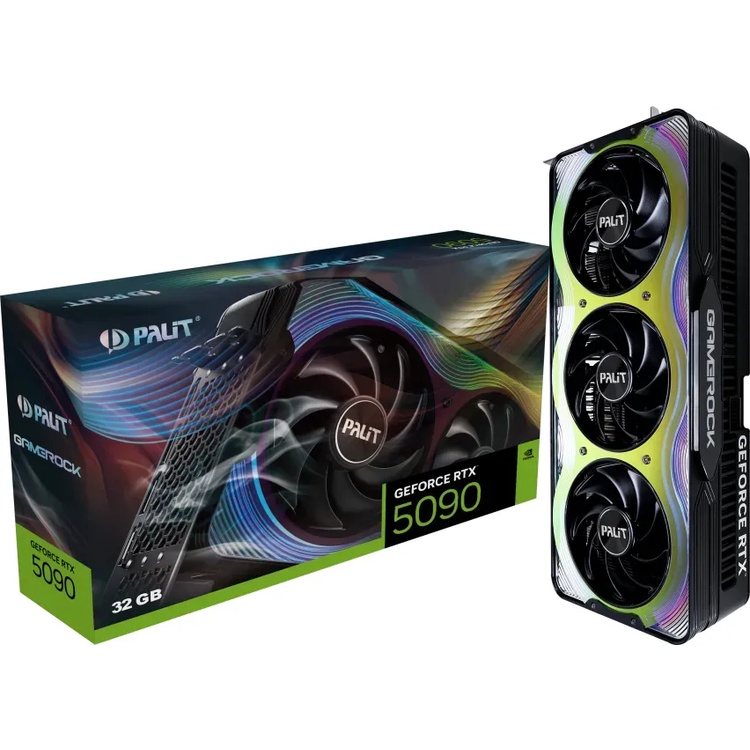 Palit GeForce RTX 5090 GameRock - 32GB GDDR7, HDMI, 3x DP von Palit