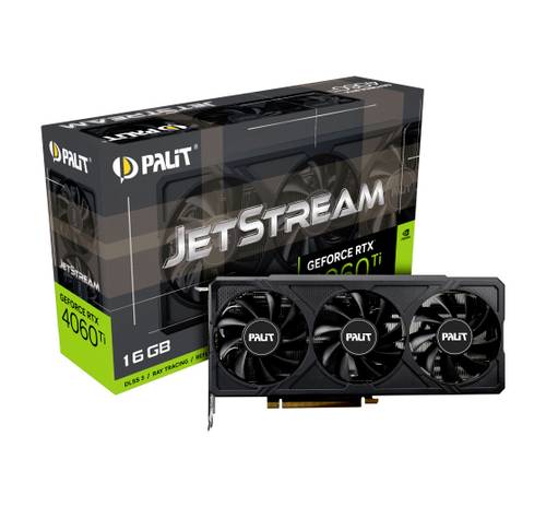 Palit Grafikkarte Nvidia GeForce RTX 4060 JetStream 16GB GDDR6-RAM HDMI®, DisplayPort NVIDIA G-Sync von Palit