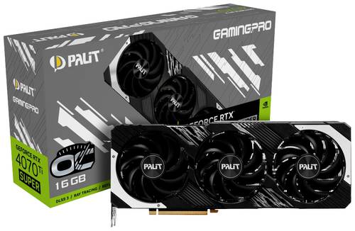Palit Grafikkarte Nvidia GeForce RTX 4070 Ti Super SUPER GamingPro OC 16GB GDDR6X-RAM PCIe x16 HDMI� von Palit