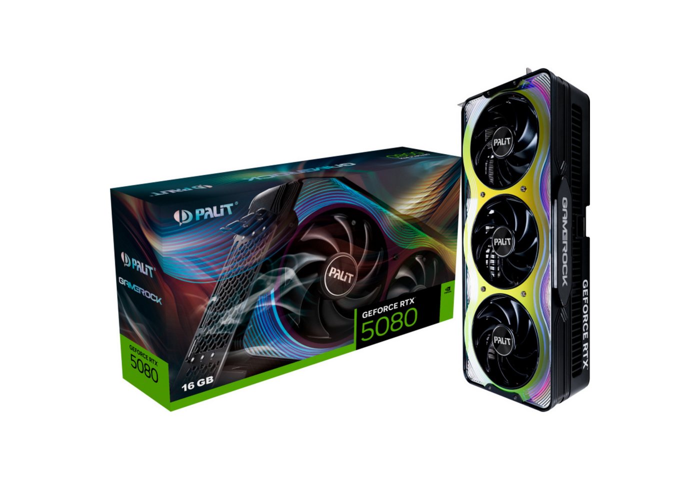 Palit Palit GeForce RTX 5080 GameRock, Grafikkarte, Grafikkarte (16 GB) von Palit