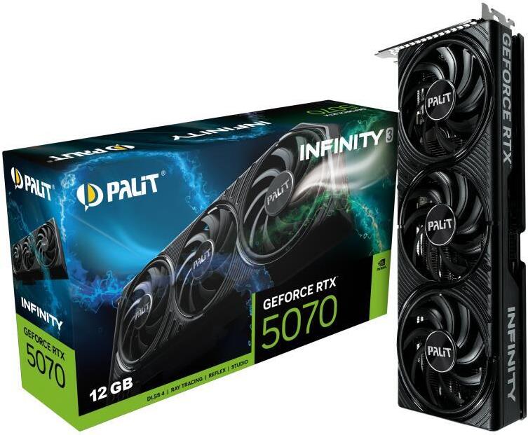 Palit RTX 5070 Infinity 3 12GB GDDR7 (NE75070019K9-GB2050S) von Palit