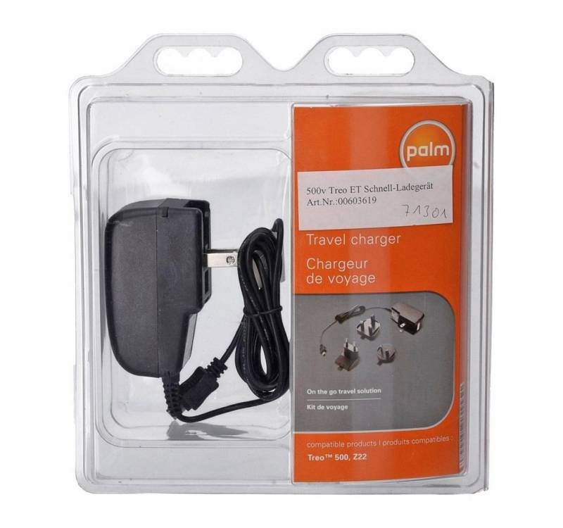 Palm AD7112A Netzteil Reiselader Mini USB für Handy, Tablet, Navi schwarz Handy-Netzteile von Palm