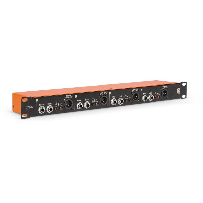 Palmer BRIDGE 4P 19-inch 4-Channel Passive DI Box von Palmer