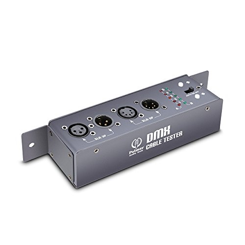 Palmer MCT DMX - Kabeltester für 3-Pol / 5-Pol DMX- und XLR-Kabel, grau von Palmer