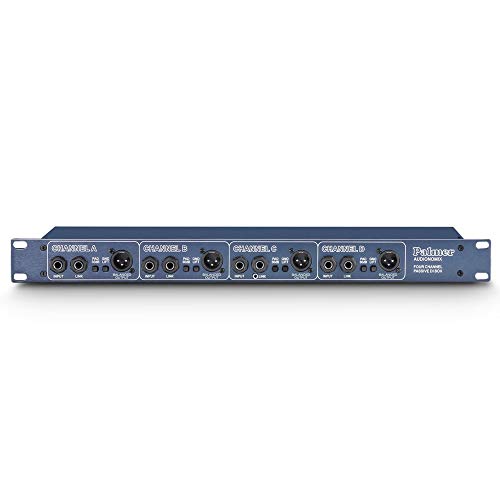Palmer PAN 03 PASS - DI-Box 4-Kanal passiv, blau, 19" Gehäuse von Palmer
