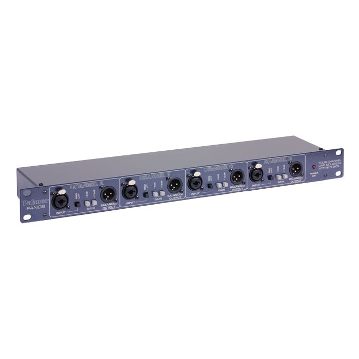 Palmer PAN08 - DI-Box/Line Isolator 4 Kanal aktiv von Palmer