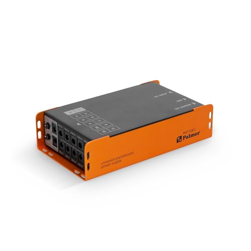 Palmer PWT 12 IEC - Universelles Pedalboard Netzteil mit USB, 12 Ausgänge, schwarz orange Palmer PWT 12 IEC - Universelles Pedalboard Netzteil mit USB, 12 Ausgänge, schwarz orange von Palmer