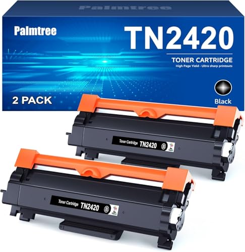 TN2420 Kompatibel für Brother MFC-L2710DW Toner Brother MFC L2710DW Toner Brother HL-l2350DW Toner Brother DCP-l2530DW Brother TN 2420 TN2410 TN2420 Toner Brother MFC L2710DN HL-L2310D (2 Schwarz) von Palmtree