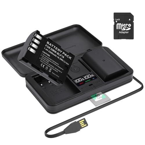 2 pcs DMW-BLF19E/DMW-BLF19 Ersatz Akku mit LCD Ladegerät Kompatibel für Panasonic Lumix DMC-GH3,DMC-GH3GK,DMC-GH3H,DMC-GH3HGK,DMC-GH3K Body,DMC-GH4H,DMC-GH4, DMW-BLF19PP Kamera 2 pcs DMW-BLF19E/DMW-BLF19 Ersatz Akku mit LCD Ladegerät Kompatibel für Panasonic Lumix DMC-GH3,DMC-GH3GK,DMC-GH3H,DMC-GH3HGK,DMC-GH3K Body,DMC-GH4H,DMC-GH4, DMW-BLF19PP Kamera von Palogreen