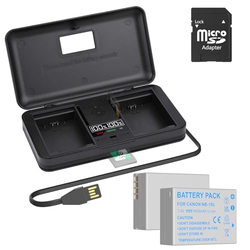 NB-10L NB10L Akku Ladegerät Set - 2 Stück 1500mAh Ersatzakku mit LCD Ladegerät für Canon PowerShot G1X G15 G16 SX40HS SX50HS SX60HS SX40 SX50 SX60 HS Kameras NB-10L NB10L Akku Ladegerät Set - 2 Stück 1500mAh Ersatzakku mit LCD Ladegerät für Canon PowerShot G1X G15 G16 SX40HS SX50HS SX60HS SX40 SX50 SX60 HS Kameras von Palogreen