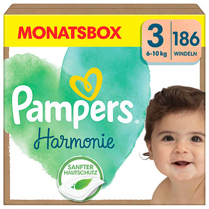 Pampers® Windeln Harmonie™ Größe Gr.3 (6-10 kg) für Babys und Kleinkinder (4-18 Monate), 186 St. von Pampers®