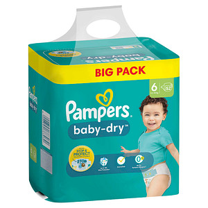 Pampers® Windeln baby-dry™ BIG PACK  Größe Gr.6 (13-18 kg) für Kids und Teens (4-12 Jahre), 52 St. von Pampers®
