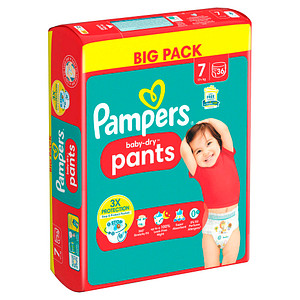 Pampers® Windeln baby-dry™ BIG PACK  Größe Gr.7 (17+ kg) für Kids und Teens (4-12 Jahre), 40 St. von Pampers®