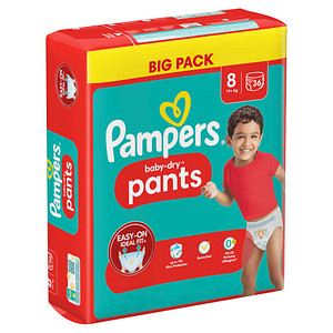 Pampers® Windeln baby-dry™ BIG PACK  Größe Gr.8 (19+ kg) für Kids und Teens (4-12 Jahre), 36 St. von Pampers®