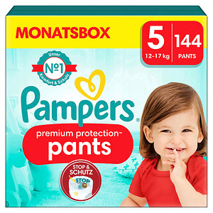 Pampers® Windeln premium protection™ Monatsbox Größe Gr.5 (12-17 kg) für Babys und Kleinkinder (4-18 Monate), 144 St. von Pampers®